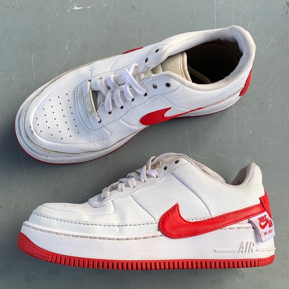 Nike Shoes - Nike Air Force 1 shoes red swoosh